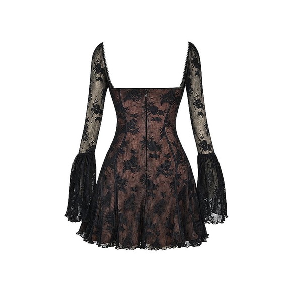 House of CB Analissa Dress - Long Sleeve Lace Dress Size M-Tall - Picture 17 of 17